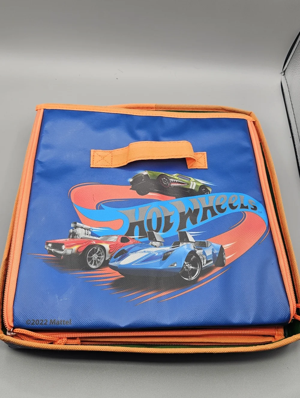 Hot Wheels ZipBin 300 Car Storage Cube Playmat Map Roads Collapsible Organizer